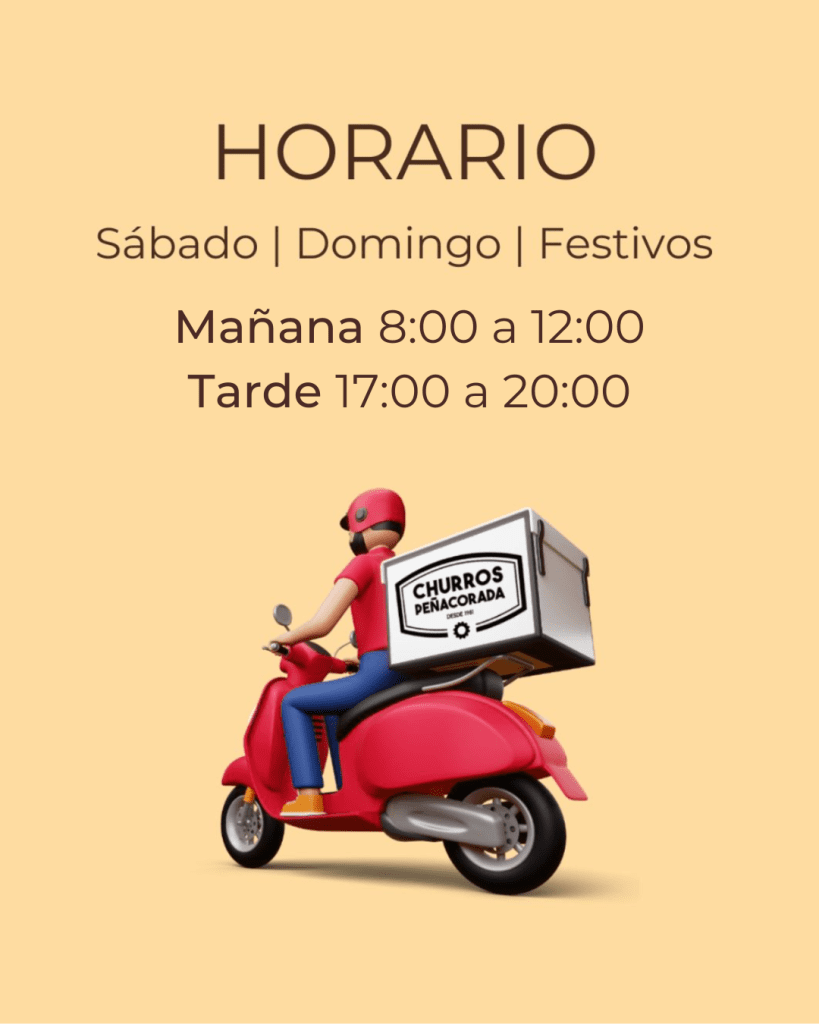 horario churros a domicilio